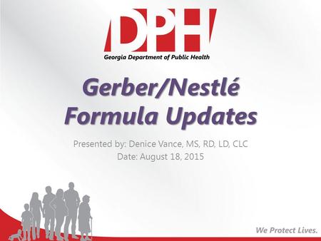 Gerber/Nestlé Formula Updates