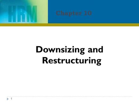 Downsizing and Restructuring