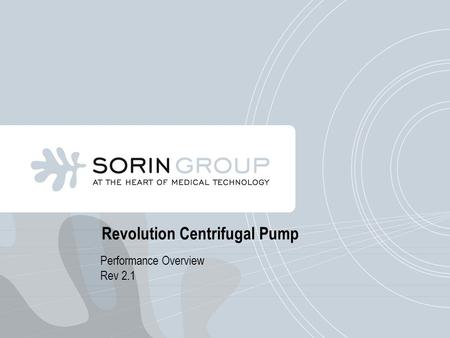 Revolution Centrifugal Pump