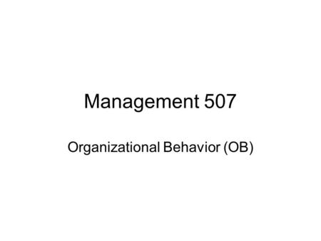 Management 507 Organizational Behavior (OB). Mini-Case on teams Tom is leading a sales project team on developing new clients. The group consists of 3.