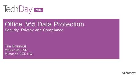 Security Best-in-class security with over a decade of experience building Enterprise software & Online services Physical and data security with access.