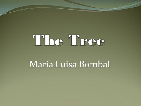 Maria Luisa Bombal. Brigida- She is the main character. The short story is about her journey and self discovery. Luis-Friend of Brigida’s father, marries.