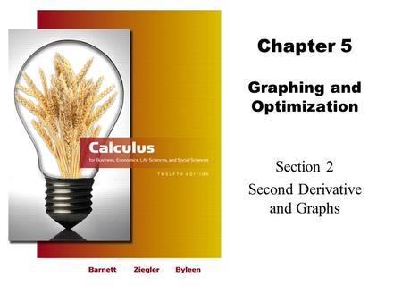 Chapter 5 Graphing and Optimization