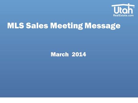 MLS Sales Meeting Message March 2014. New Developments Client History Report: This new report offers changed information about listings. Including, listing.