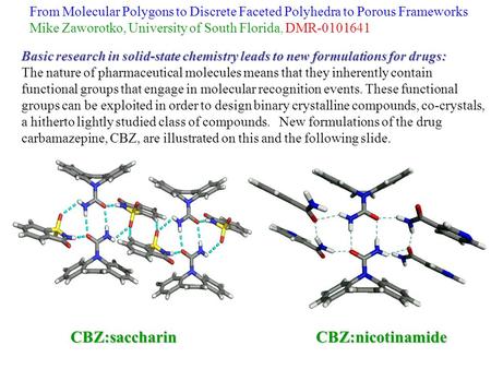 Basic research in solid-state chemistry leads to new formulations for drugs: Basic research in solid-state chemistry leads to new formulations for drugs: