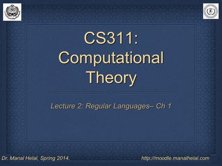 CS311: Computational Theory