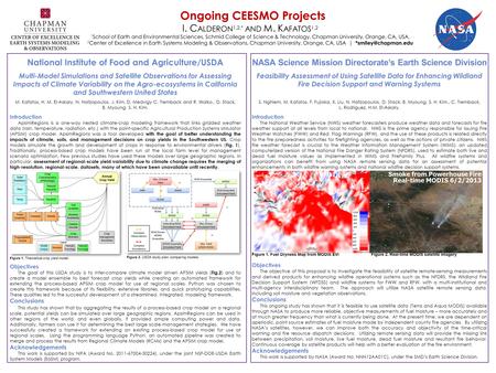 National Institute of Food and Agriculture/USDA Multi-Model Simulations and Satellite Observations for Assessing Impacts of Climate Variability on the.