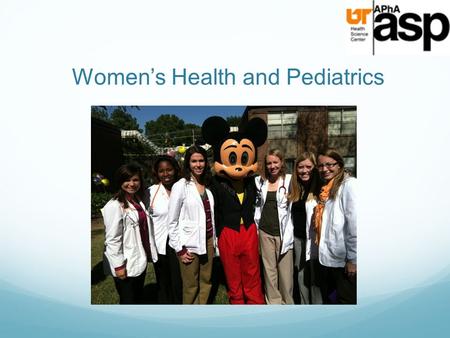 Women’s Health and Pediatrics. List of Chairs and VC Rachel Childers Rachel Suddath