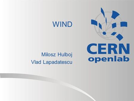 WIND Milosz Hulboj Vlad Lapadatescu. CERN’s campus.