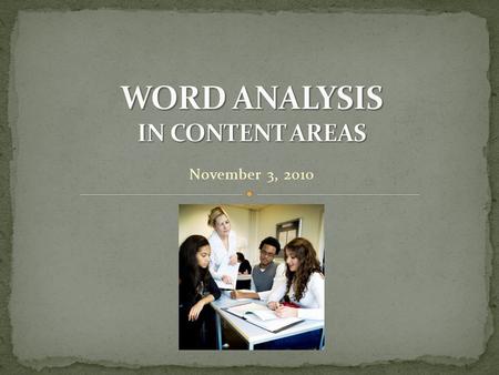 November 3, 2010. Take ten minutes to take a walking tour of a first floor hallway to observe Word Walls here at Buffalo Creek Number of 1’s and 2’s 1’s.