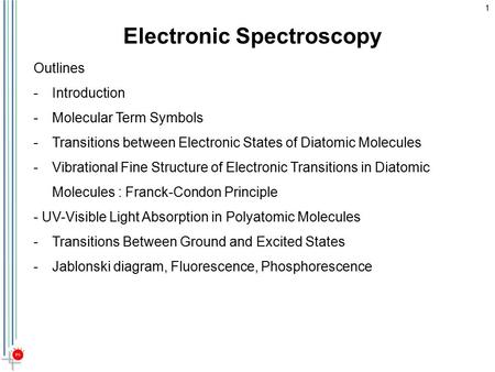 Electronic Spectroscopy