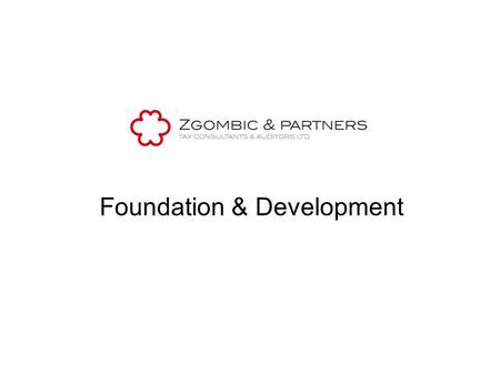 Foundation & Development. FOUNDATION The Company was established in April 2003, initially with three partners Main goal: to be recognized in the market.