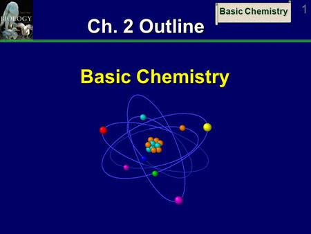 Basic Chemistry 1 Ch. 2 Outline Ch. 2 Outline Basic Chemistry.