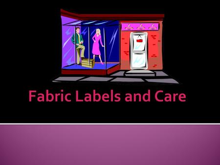  In today’s world, many people do not have time or do not know how to sew and are purchasing ready made products/garments  Advancements in technology.