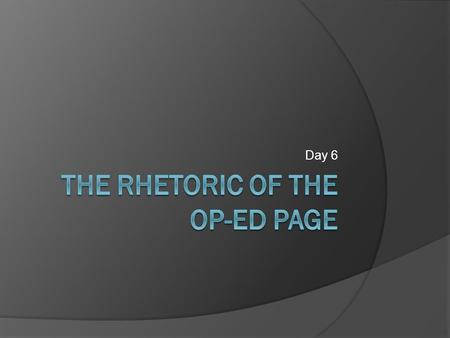 Day 6. Summary – Activity #23  Have a partner read your summary and evaluate it with the checklist on your handout.