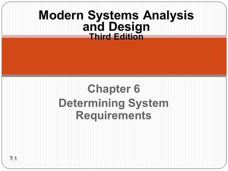 Modern Systems Analysis and Design Third Edition