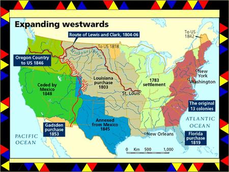 “Atlantic to Pacific” 1783 – 1853 not in book pgs. 221 – 223 283 – 291 296 Western Trails Map –Pg. 283.