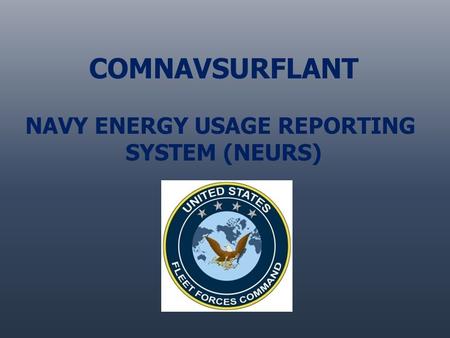 NAVY ENERGY USAGE REPORTING