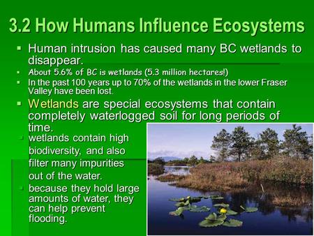 3.2 How Humans Influence Ecosystems