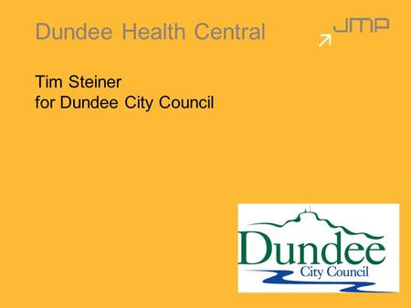 Dundee Health Central Tim Steiner for Dundee City Council.