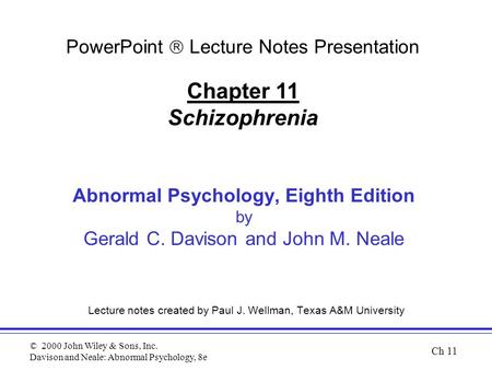 PowerPoint  Lecture Notes Presentation