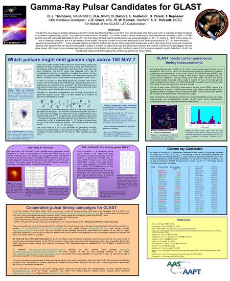 Abstract The Gamma-ray Large Area Space Telescope (GLAST) will be launched less than a year from now, and its Large Area Telescope (LAT) is expected to.