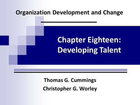 Organization Development and Change