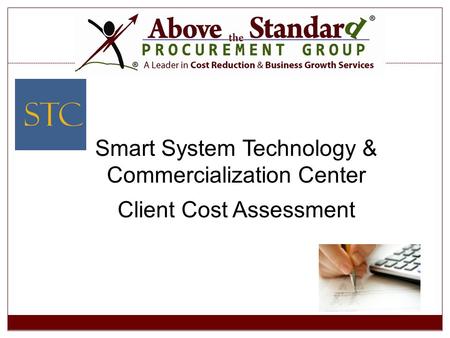 Smart System Technology & Commercialization Center Client Cost Assessment.