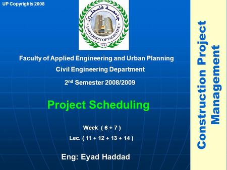 Construction Project Management