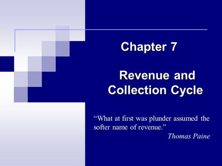 Revenue and Collection Cycle