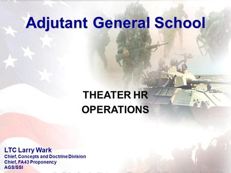 Adjutant General School