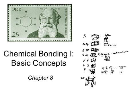 Chemical Bonding I: Basic Concepts Chapter 8. Valence electrons are the outer shell electrons of an atom. The valence electrons are the electrons that.