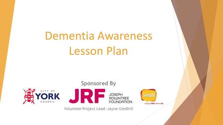 Dementia Awareness Lesson Plan