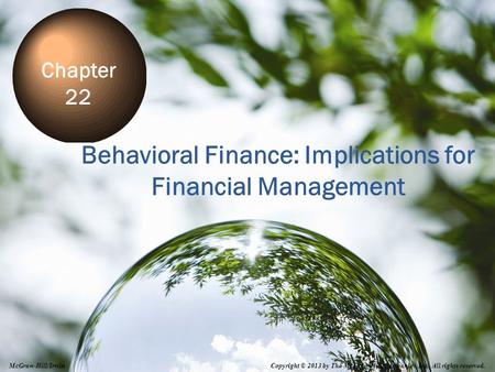 Behavioral Finance: Implications for Financial Management