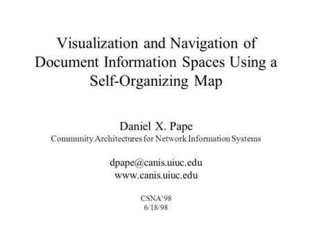 Community Architectures for Network Information Systems