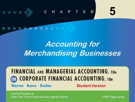 Accounting for Merchandising Businesses