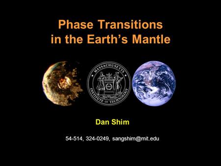 Phase Transitions in the Earth’s Mantle