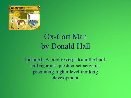 Ox-Cart Man by Donald Hall