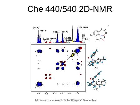 Che 440/540 2D-NMR