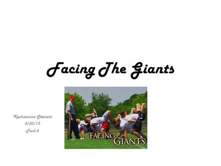 Facing The Giants Keshawnna Stewart 4/30/13 Tech-6.