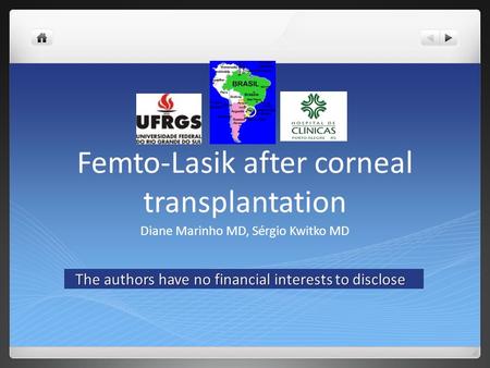 Femto-Lasik after corneal transplantation