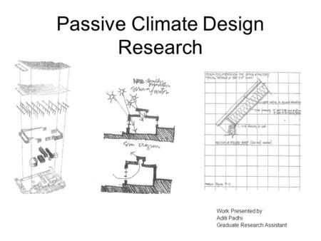 Passive Climate Design Research