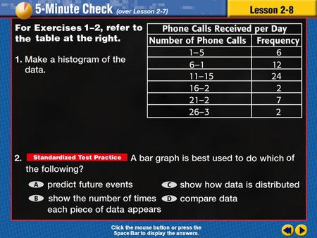 Transparency 8 Click the mouse button or press the Space Bar to display the answers.