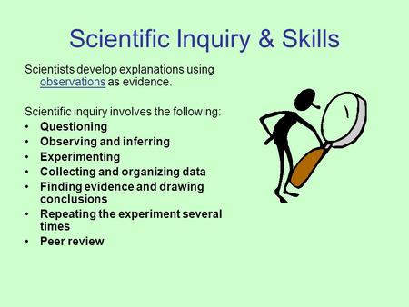 Scientific Inquiry & Skills