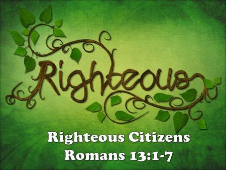 Big idea (12:1-2) Big idea (12:1-2) – present yourself to God – do not be conformed to the world – become transformed Specific Steps... Specific Steps...