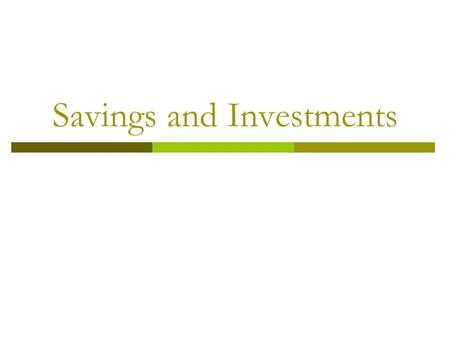 Savings and Investments. Wills  Legal document that specifies how you want your property to be distributed after your death.  Intestate Die without.