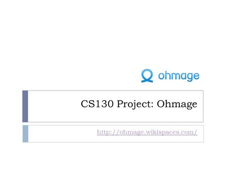 CS130 Project: Ohmage