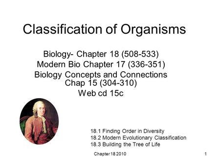 Classification of Organisms