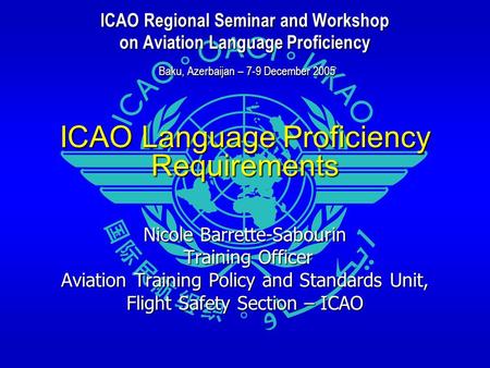 ICAO Language Proficiency Requirements