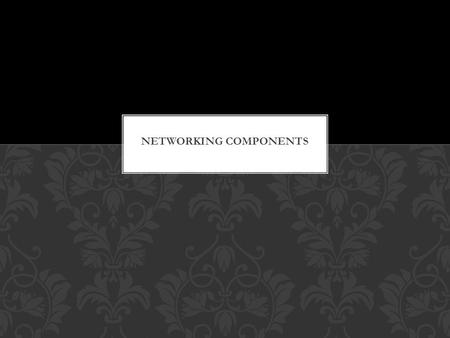 HUB Connects multiple workstations, servers, and other devices to a network. Can be used to connect two or more computers to one network port. Handles.